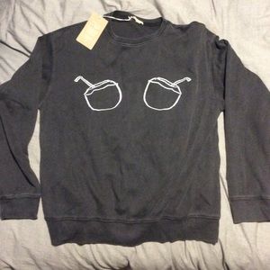 Vegan Cotton Jumper - Milk Coconuts Not Cows NWT